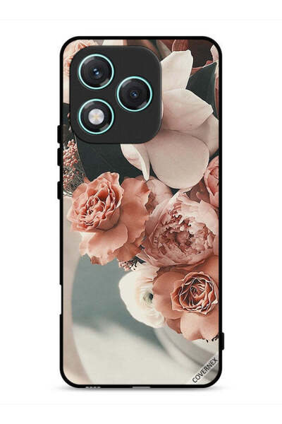 Covernex غطاء حماية لهاتف Honor 400 Lite بنقشة باقة من أزهار الخوخ الجميلة