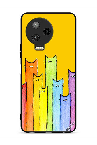Covernex غطاء حماية لهاتف Infinix Note 12 Pro 4G برسومات قطة
