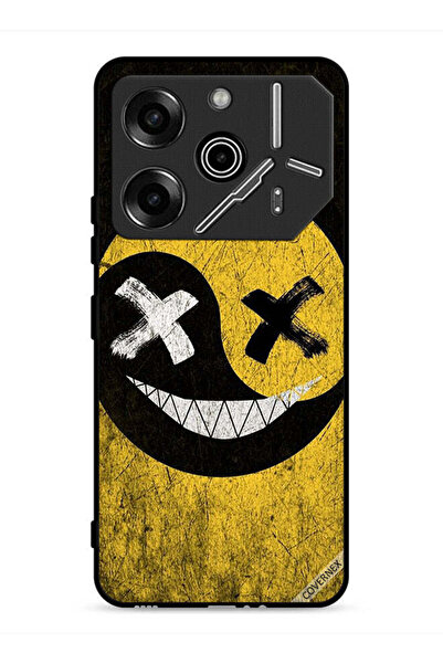 Covernex غطاء حماية لهاتف Tecno Pova 6 Pro 5G برسومات وجه مارشميلو