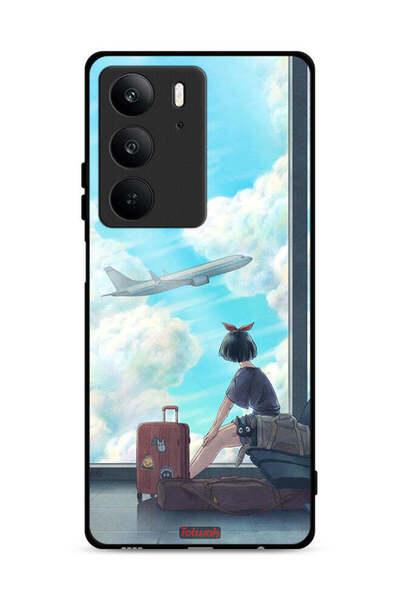 Tolwak غطاء حماية لهاتف Realme C75 4G برسومات فنية للسفر