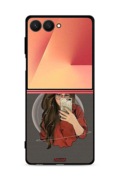 Tolwak غطاء حماية لهاتف Samsung Galaxy Z Flip7 لالتقاط صور سيلفي