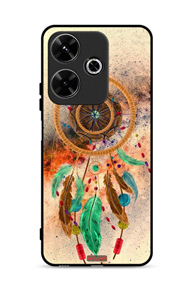 Tolwak غطاء حماية لهاتف شاومي ريدمي 13 4G بنقشة ريش ماندالا معلق