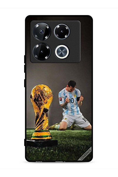 Covernex غطاء حماية لهاتف Infinix Note 40 Pro 5G بشعار ليو ميسي وكأس الفيفا