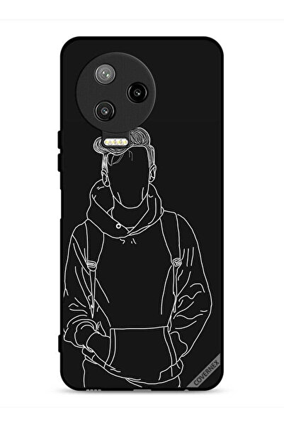 Covernex غطاء حماية لهاتف إنفينيكس نوت 12 برو 4G، رسم لشخصية فتى جاكيت