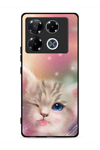 Covernex غطاء حماية لهاتف Infinix Note 40 Pro 5G بتصميم قطة لطيفة