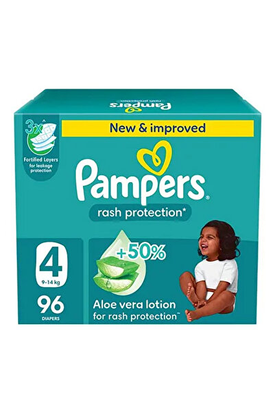 Pampers حفاضات أطفال، مقاس 4، 9-14 كجم، 96 حفاضة