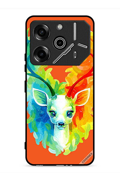 Covernex غطاء حماية لهاتف تكنو بوفا 6 برو 5G، غزال ملون