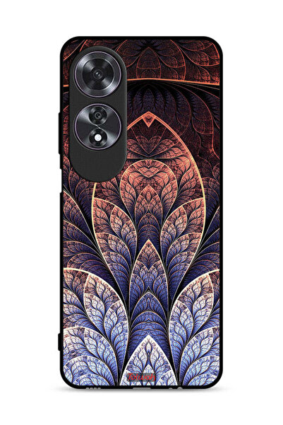 Tolwak غطاء حماية Oppo A60 بتصميم زهور كسورية تجريدية