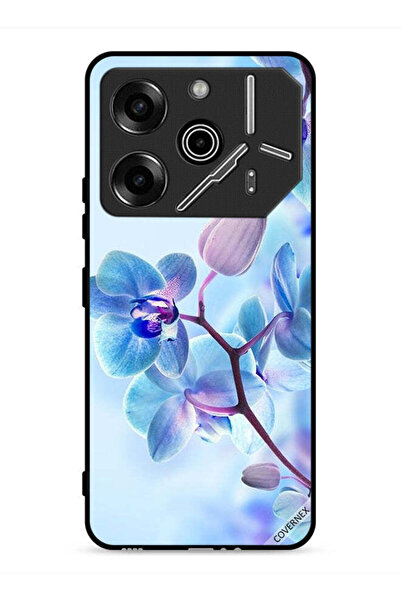 Covernex غطاء حماية لهاتف تكنو بوفا 6 برو 5G بنقشة زهور الأوركيد