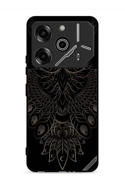 Covernex غطاء حماية لهاتف تكنو بوفا 6 برو 5G بطبعة بومة زهرية عصرية