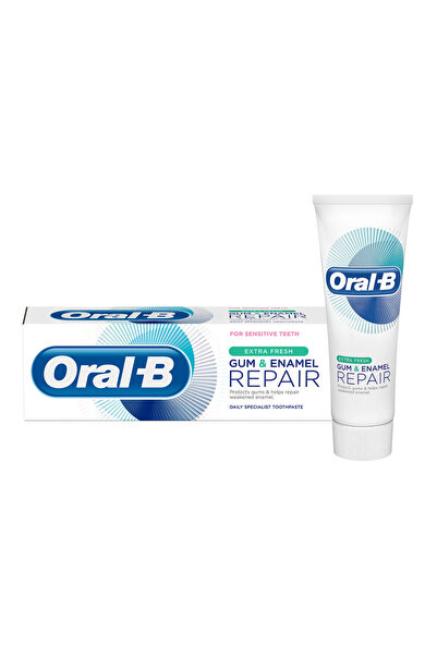 Oral-B معجون أسنان لإصلاح اللثة ومينا الأسنان، انتعاش إضافي للأسنان الحساسة، ...