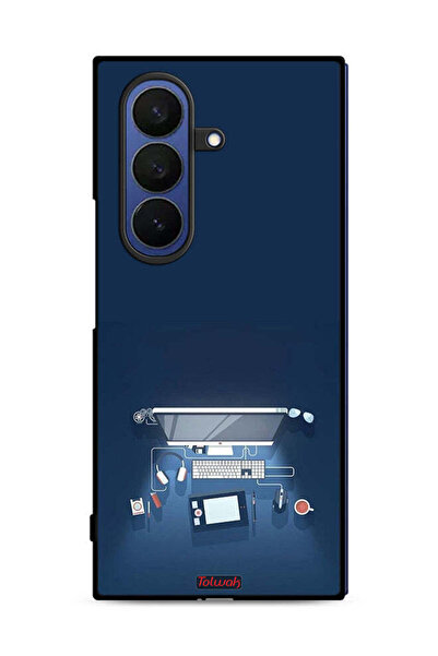 Tolwak غطاء حماية لجهاز سامسونج جالكسي زد فولد 7 - فن مكتب الكمبيوتر