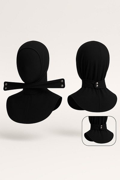 Remsa Mayo Snap Cap Swimming Scarf Cap Pool Sea Cap Rbe-02 Black