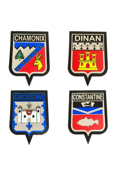 OTO SÜSLEN İSTANBUL Metallized Sticker 4 Pcs