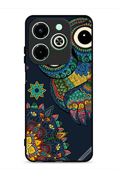 Covernex غطاء حماية لهاتف Infinix Hot 40i 4G بتصميم بومة زهرية