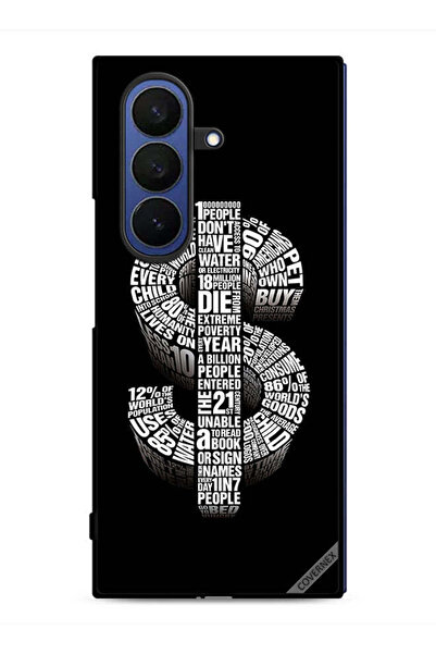 Covernex غطاء حماية لهاتف سامسونج جالاكسي زد فولد 7 بطبعة دولار الخط