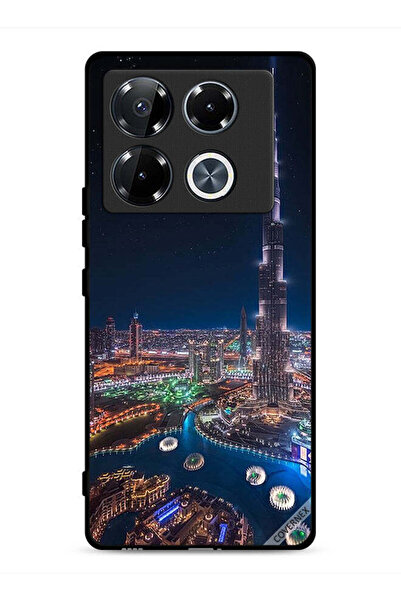 Covernex غطاء حماية لهاتف Infinix Note 40 Pro 5G بمنظر ليلي لوسط المدينة