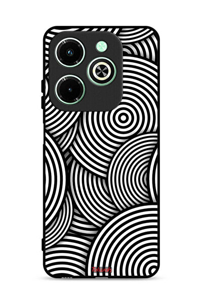 Tolwak غطاء حماية لهاتف Infinix Hot 40i 4G بنقشة دوائر وهمية