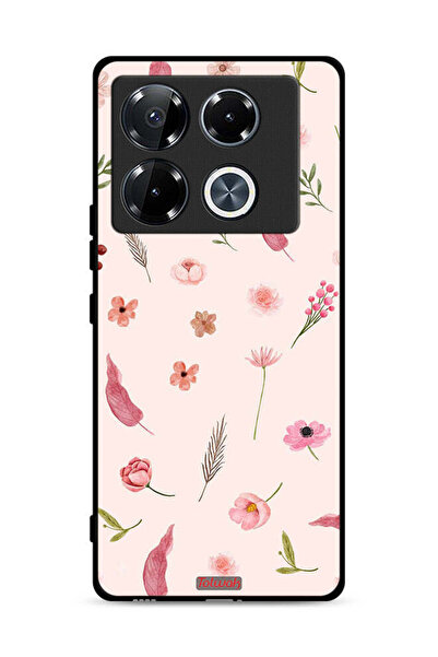 Tolwak غطاء حماية لهاتف Infinix Note 40 Pro Plus 5G بنقشة أوراق وورود