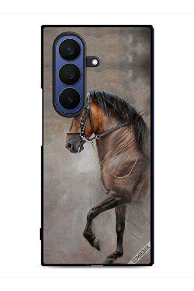 Covernex غطاء حماية لهاتف سامسونج جالاكسي زد فولد 7، صورة حصان عتيقة