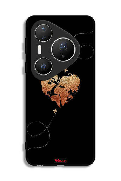 Tolwak غطاء حماية لهاتف هواوي بيورا 80 برو بلس - طائرات تلامس القلب