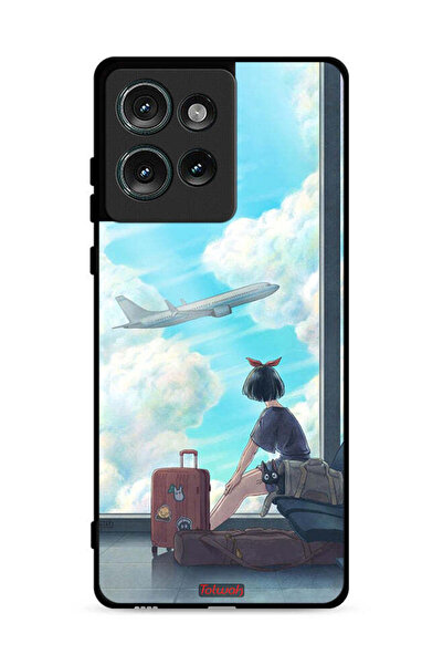 Tolwak غطاء حماية لهاتف موتورولا إيدج 50 بتصميم فن السفر