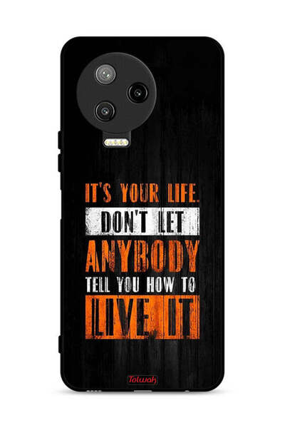 Tolwak غطاء حماية لهاتف Infinix Note 12 Pro 4G Its Your Life