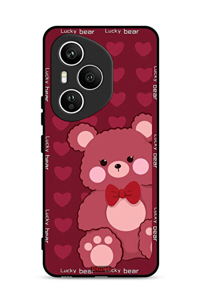 Tolwak غطاء حماية لهاتف Honor 400 Pro بتصميم الدب المحظوظ