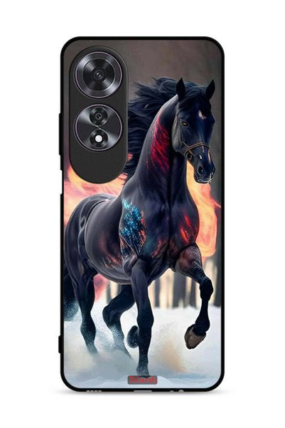 Tolwak غطاء حماية لهاتف Oppo A60 بتصميم حصان عالي الوضوح