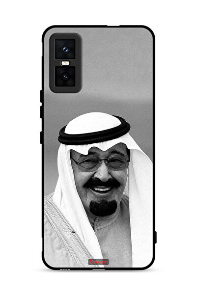 Tolwak غطاء حماية لهاتف إنفينيكس جي تي 30 برو صورة الملك عبد الله مبتسمًا