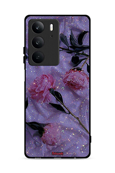 Tolwak غطاء حماية لهاتف Realme C75 4G بنقشة ورود لامعة