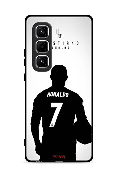 Tolwak غطاء حماية لهاتف Infinix Hot 50 Pro 4G بقناع كريستيانو رونالدو