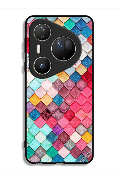 Covernex غطاء حماية فائق لهاتف هواوي بيورا 80 بنمط مربع ماسي