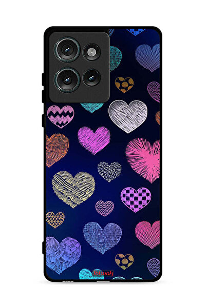 Tolwak غطاء حماية لهاتف موتورولا إيدج 50 بنقشة قلوب داجا