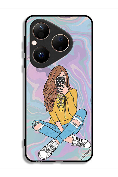 Covernex غطاء حماية هواوي بيورا 80 مع صورة فتاة