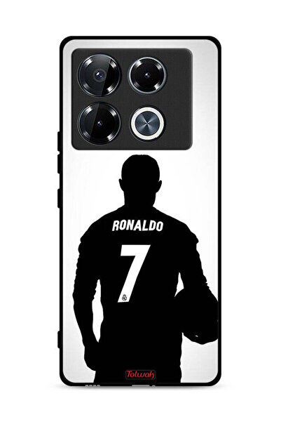 Tolwak غطاء حماية لهاتف Infinix Note 40 Pro Plus 5G بقناع كريستيانو رونالدو