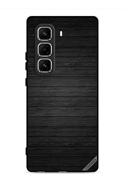 Covernex غطاء حماية لهاتف Infinix Hot 50 Pro 4G بنمط خشبي داكن