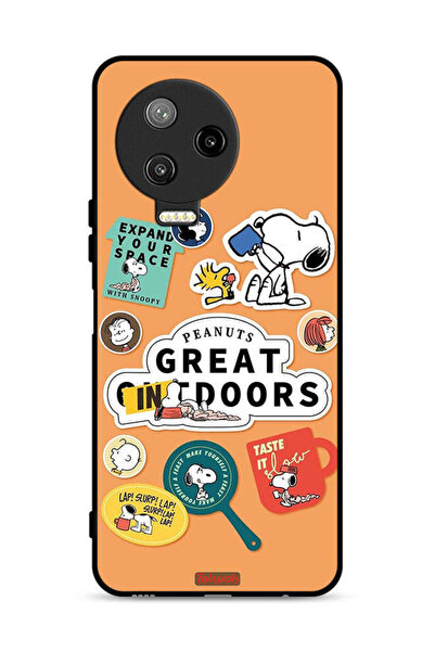 Tolwak غطاء حماية لهاتف Infinix Note 12 Pro 4G بملصقات الفول السوداني