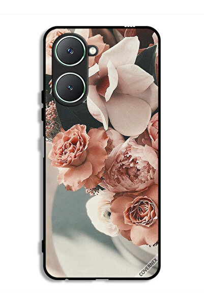 Covernex غطاء حماية لهاتف Vivo Y18i 4G بنقشة زهور الخوخ الجميلة