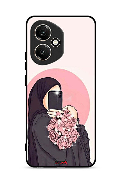 Tolwak غطاء حماية لهاتف Honor 400، فن التقاط صور سيلفي أثناء حمل الزهور