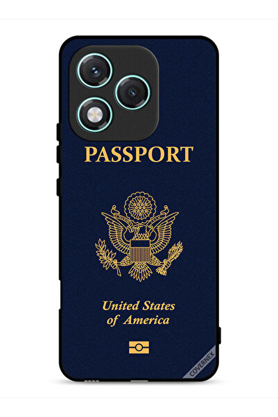 Covernex غطاء حماية لهاتف Honor 400 Lite بنقشة جواز السفر الأمريكي