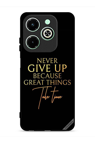 Covernex غطاء حماية لهاتف Infinix Hot 40i 4G لا تستسلم أبدًا لأن الأشياء العظ...