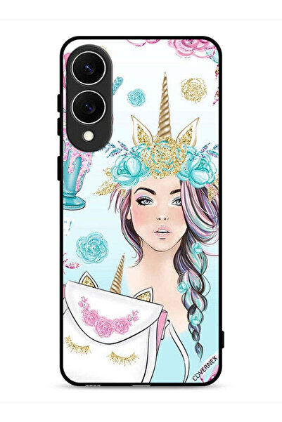 Covernex غطاء حماية لهاتف سامسونج جالاكسي إس 25 إيدج، رموش على حقيبة وفتاة وح...