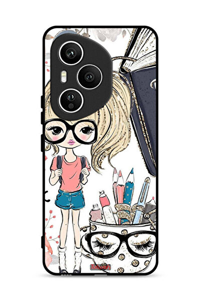 Tolwak غطاء حماية لهاتف Honor 400 Pro برسومات فتاة وحيد القرن