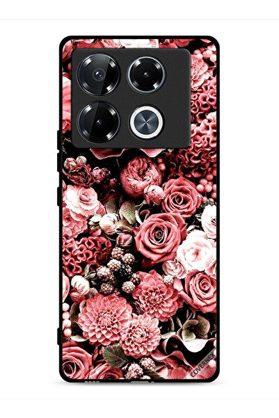 Covernex غطاء حماية لهاتف Infinix Note 40 Pro Plus 5G بلون الخوخ والورود