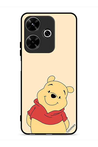 Covernex غطاء حماية لهاتف شاومي ريدمي 13 4G بتصميم الدب في وضع السعادة