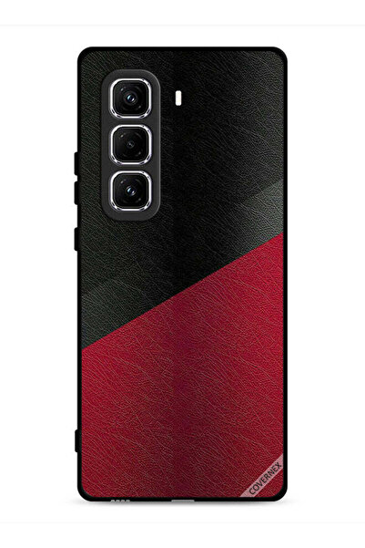 Covernex غطاء حماية جلدي بنقشة جلدي لهاتف Infinix Hot 50 Pro 4G