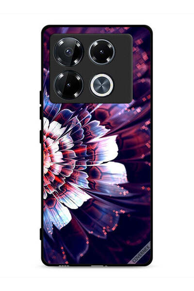 Covernex غطاء حماية لهاتف Infinix Note 40 Pro Plus 5G مزين بزهرة كبيرة على ال...
