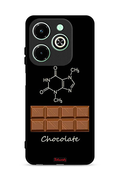 Tolwak غطاء حماية لهاتف Infinix Hot 40i 4G بلون الشوكولاتة