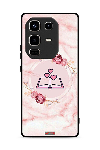 Tolwak Infinix Note 50 Pro 4G Protective Case Cover Three Hearts On Book Artwork